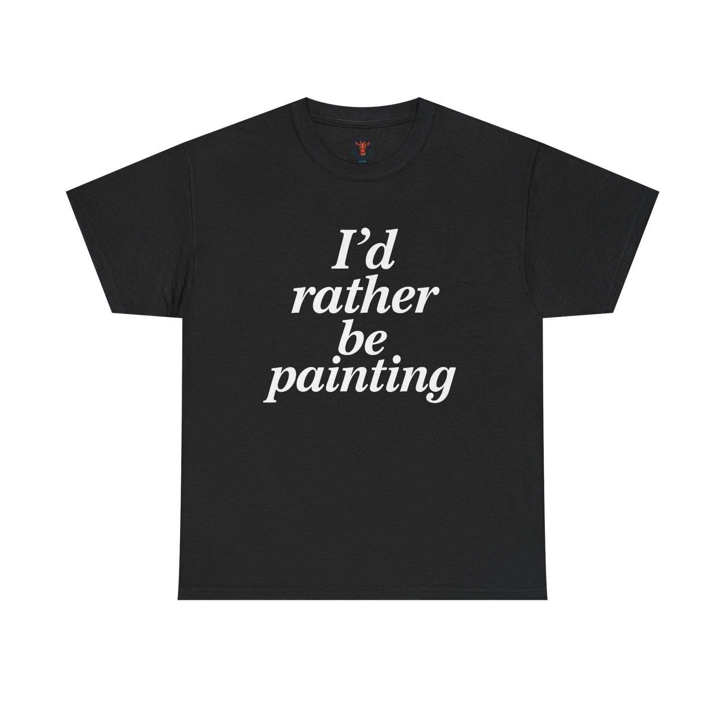 Art Lover's Unisex Heavy Cotton Tee - I'd Rather Be Painting, Gift for Artists, Creative Expression Shirt, Casual Wear, Art Enthusiast [...]