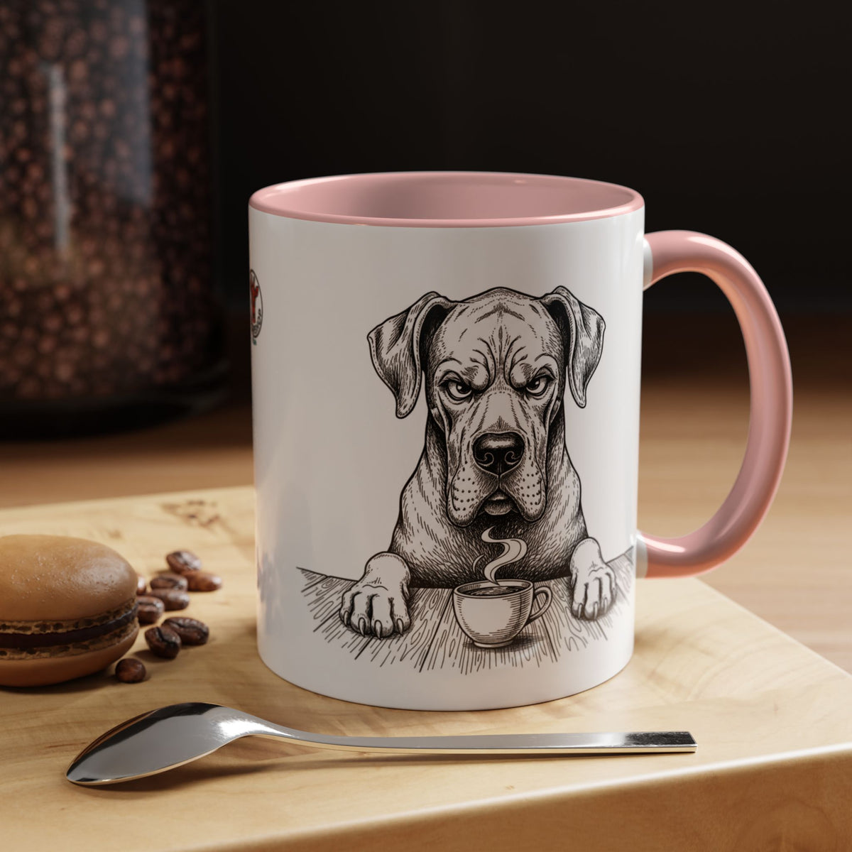 Grumpy Great Dane Coffee Club — Art Print / Mug