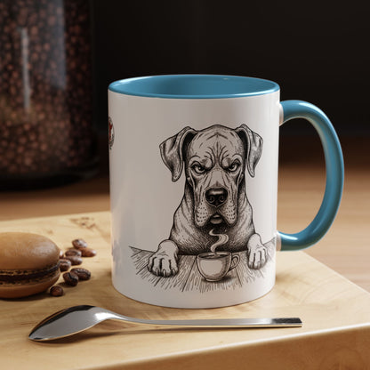 Grumpy Great Dane Coffee Club — Art Print / Mug