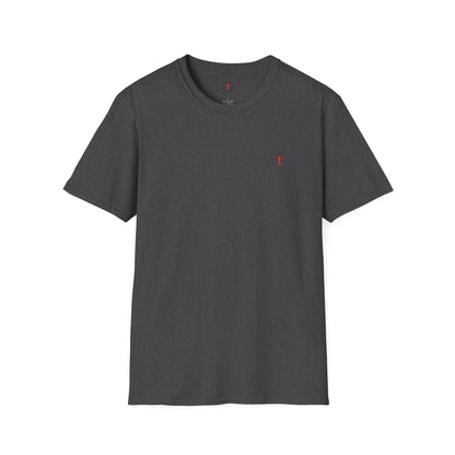 Minimal Crown Chest-Embroidered T-Shirt