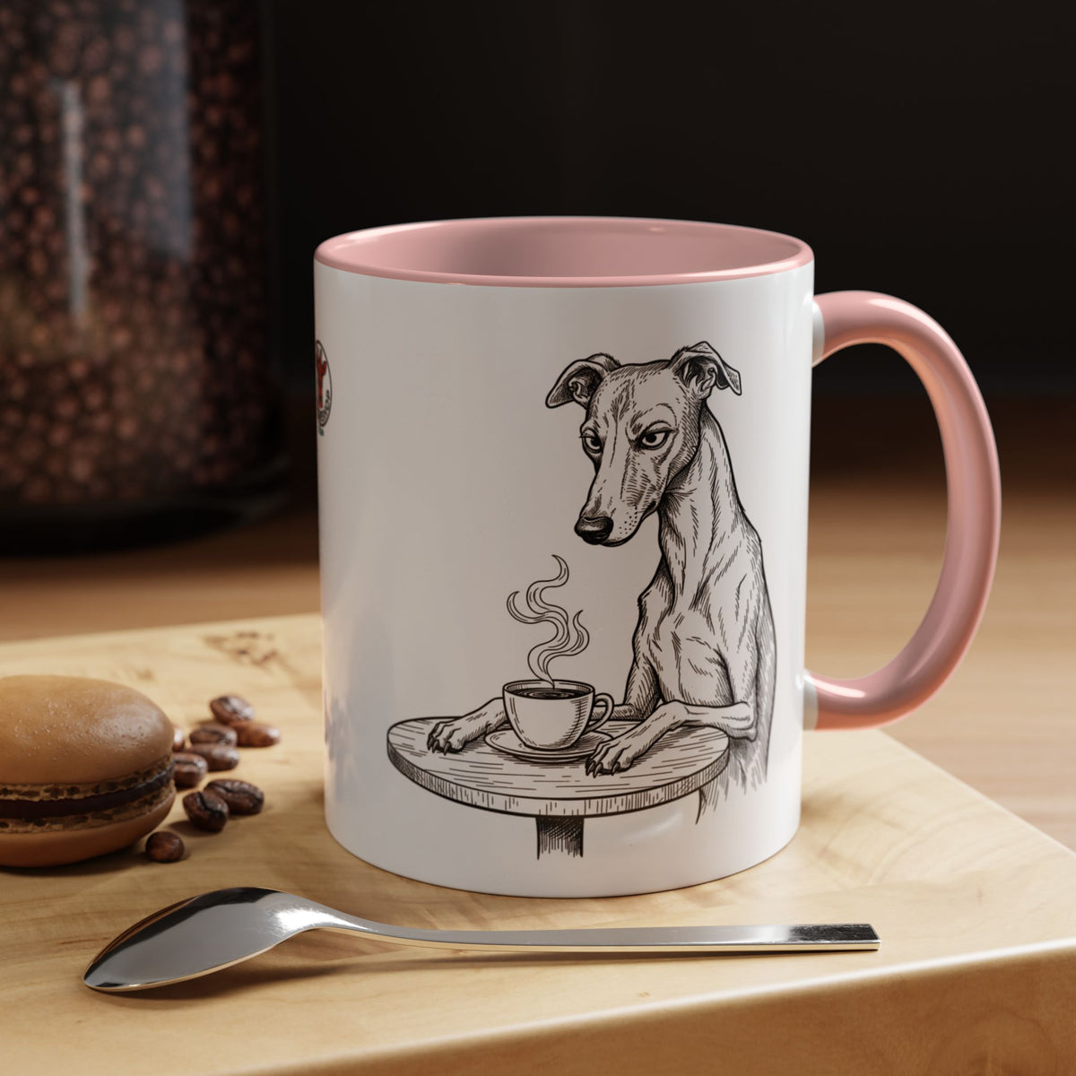 Grumpy Whippet Coffee Club — Art Print / Mug