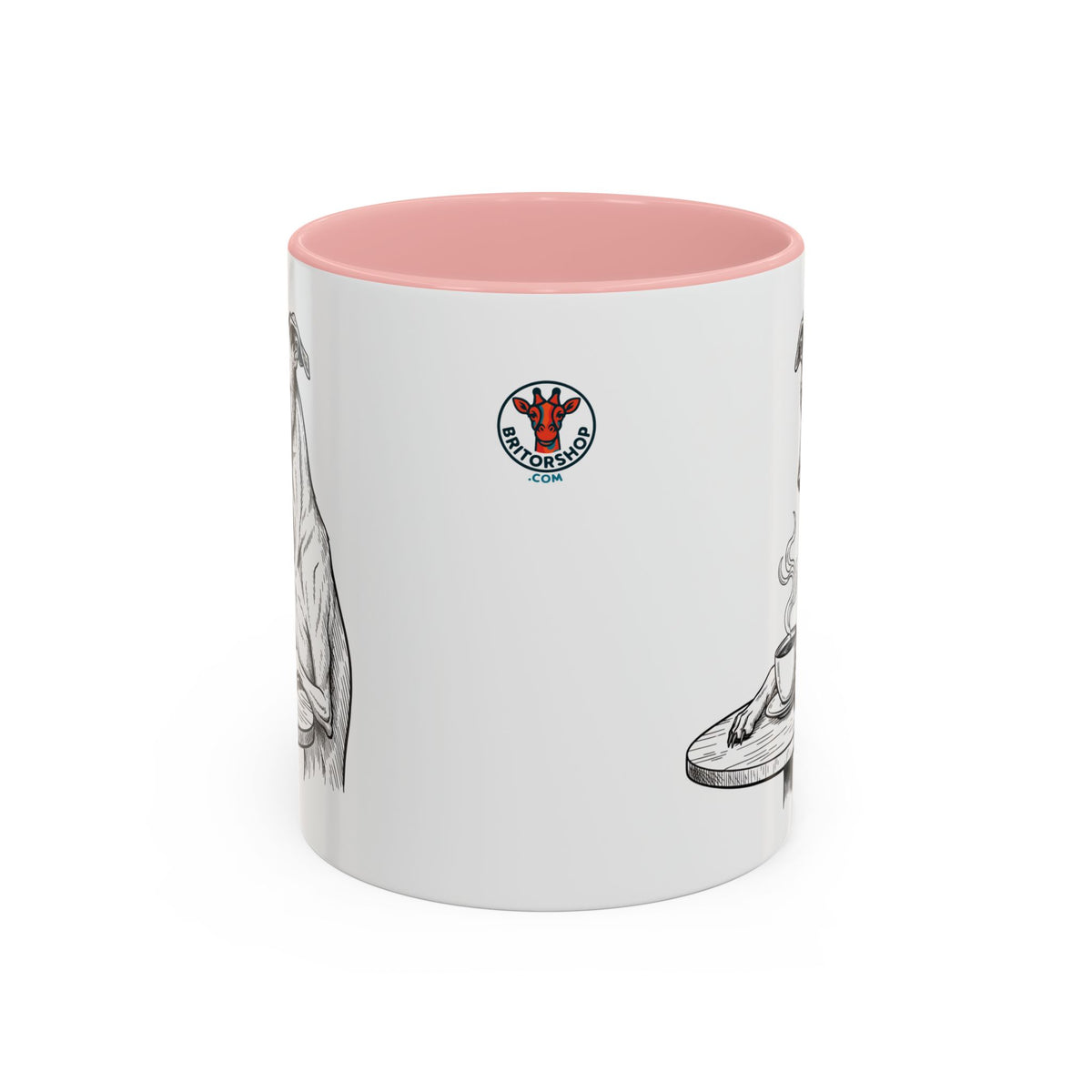 Grumpy Whippet Coffee Club — Art Print / Mug