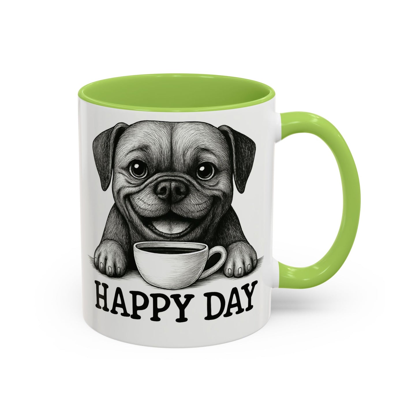 Playful boxer Dog Coffee Mug – Perfect Gift for Dog Lovers, Birthday Mug, Cute Pet Art, Happy Day Mug, Unique Animal Lover Gift