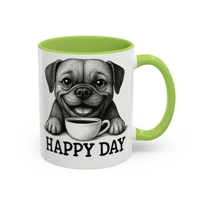 Playful boxer Dog Coffee Mug – Perfect Gift for Dog Lovers, Birthday Mug, Cute Pet Art, Happy Day Mug, Unique Animal Lover Gift