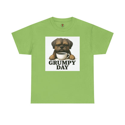 Shorkie Grumpy Dog Unisex Heavy Cotton Tee, Funny Pet Lover Shirt, Gift for Dog Owners, Humor T-Shirt, Cute Casual Wear