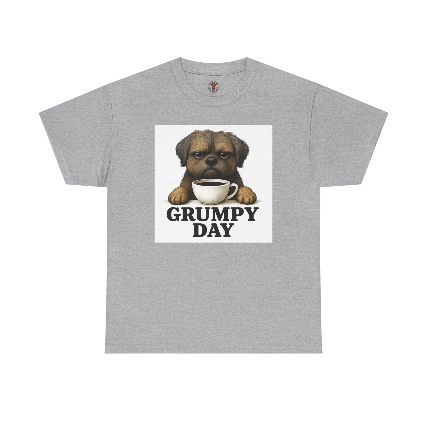 Shorkie Grumpy Dog Unisex Heavy Cotton Tee, Funny Pet Lover Shirt, Gift for Dog Owners, Humor T-Shirt, Cute Casual Wear