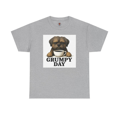 Shorkie Grumpy Dog Unisex Heavy Cotton Tee, Funny Pet Lover Shirt, Gift for Dog Owners, Humor T-Shirt, Cute Casual Wear