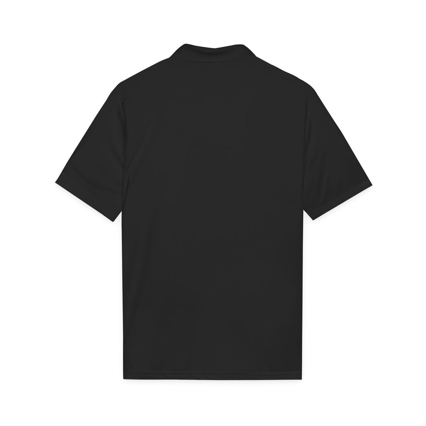 Embroidered Giraffe Polo Shirt — Lightweight White Performance Golf Polo
