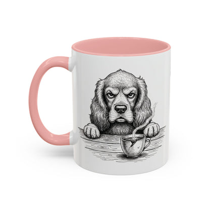 Grumpy Cocker Spaniel Coffee Club — Art Print / Mug