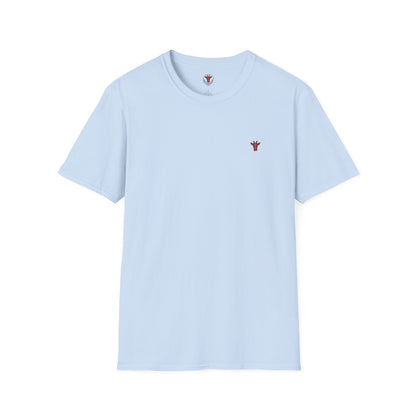 Minimal Crown Chest-Embroidered T-Shirt