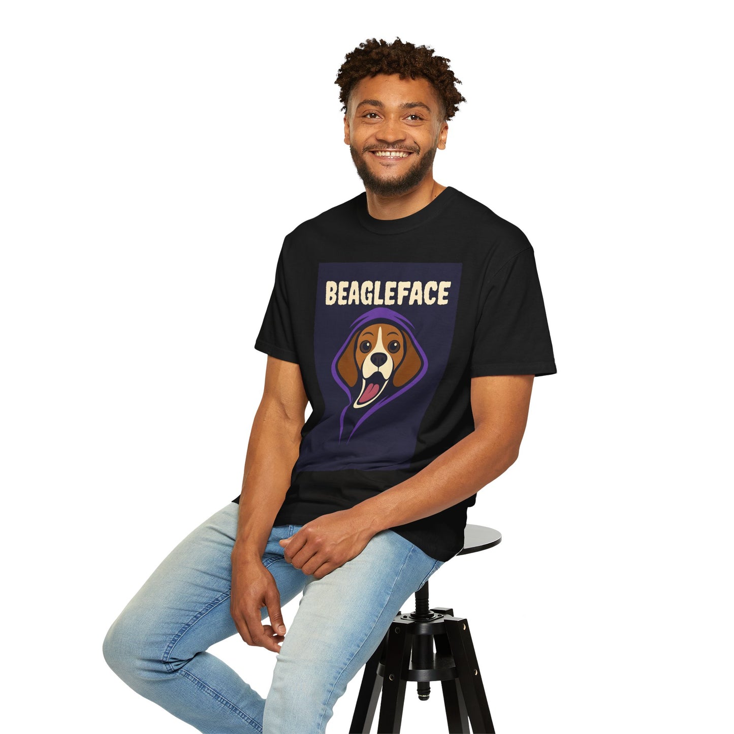 Beagleface Unisex T-Shirt, Funny Dog Tee, Pet Lover Gift, Dog Mom Shirt, Unique Animal Apparel, Casual Wear