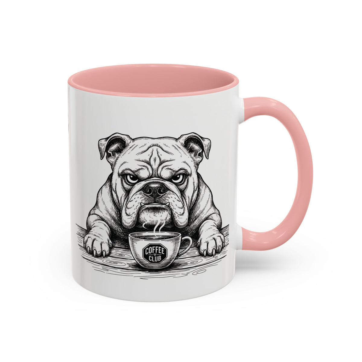Grumpy Bulldog Coffee Club — Art Print / Mug /