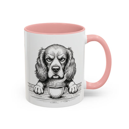 Grumpy Springer Spaniel Coffee Club — Art Print / Mug /