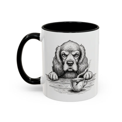 Grumpy Cocker Spaniel Coffee Club — Art Print / Mug