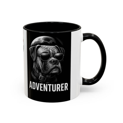 Adventure Dog Coffee Mug - Unique Pet Lover Gift, Personalized Dog Lover Mug, Funny Animal Mug, Holiday Gift for Dog Owners, Cool Cafe Mug