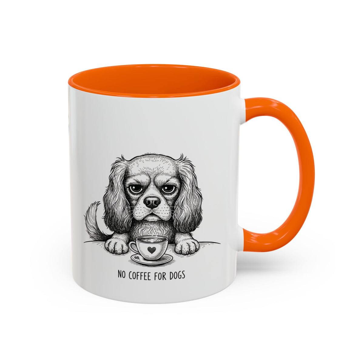 Grumpy Cavalier King Charles Spaniel Coffee Club — Art Print / Mug /