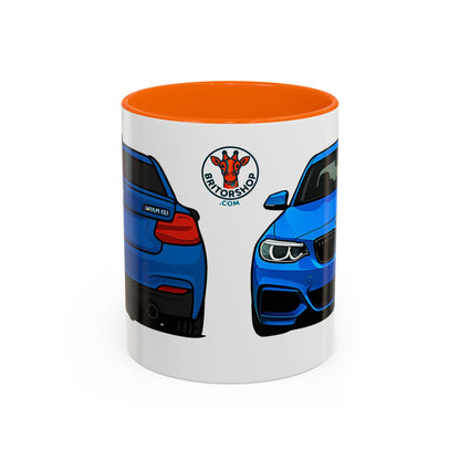 Coffee Mug - Bmw M240i F22 M Performance Estriol Blue Car Design