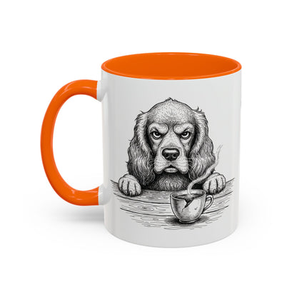 Grumpy Cocker Spaniel Coffee Club — Art Print / Mug