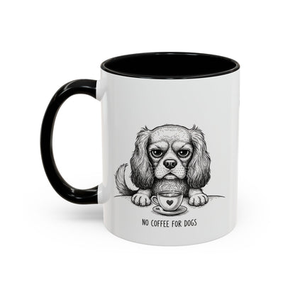Grumpy Cavalier King Charles Spaniel Coffee Club — Art Print / Mug /