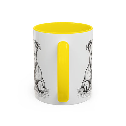 Grumpy Staffordshire Bull Terrier Coffee Club — Art Print / Mug