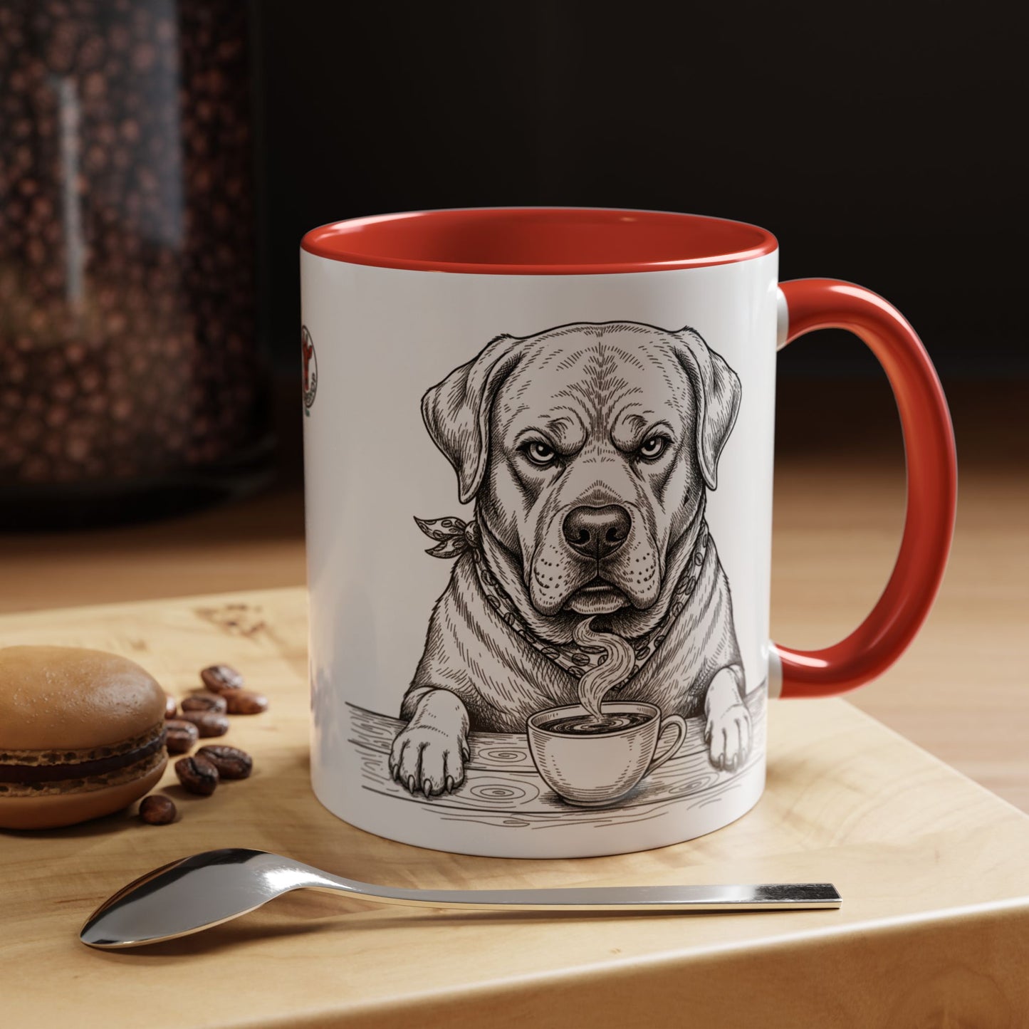 Grumpy Labrador Coffee Club — Art Print / Mug