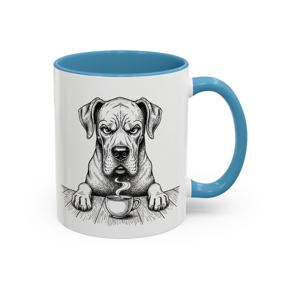 Grumpy Great Dane Coffee Club — Art Print / Mug
