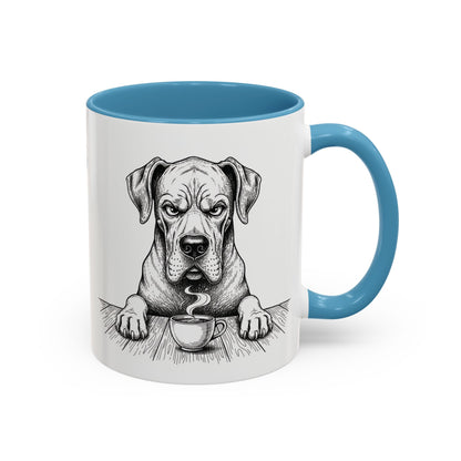 Grumpy Great Dane Coffee Club — Art Print / Mug