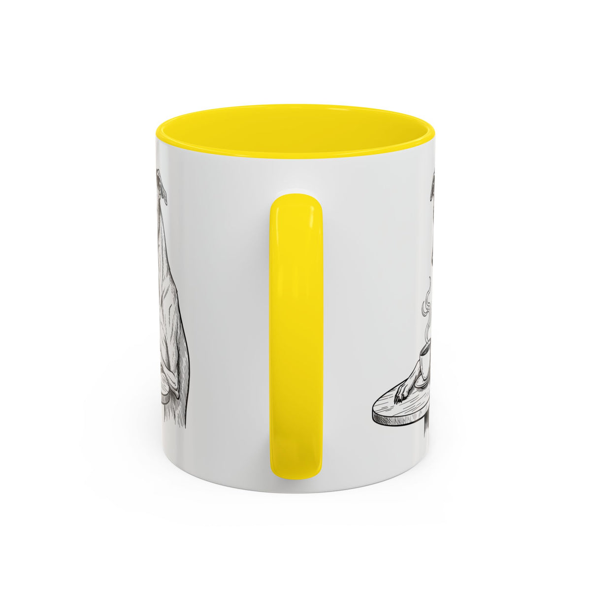Grumpy Whippet Coffee Club — Art Print / Mug