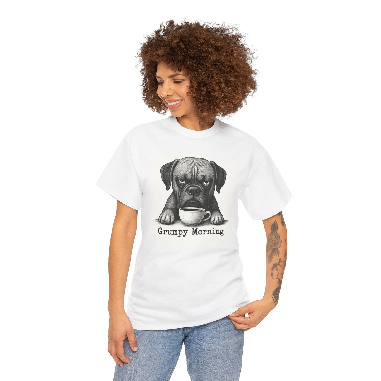 Dog Lover Tee - Funny Grumpy Boxer Dog Unisex T-Shirt
