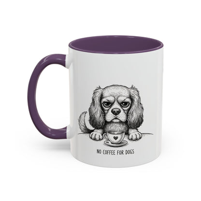 Grumpy Cavalier King Charles Spaniel Coffee Club — Art Print / Mug /