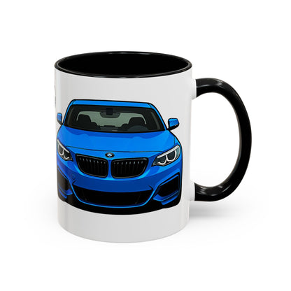 Coffee Mug - Bmw M240i F22 M Performance Estriol Blue Car Design