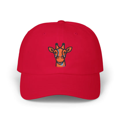 Dad Cap - Giraffe Head and Britor Shop Logo Embroidered Design