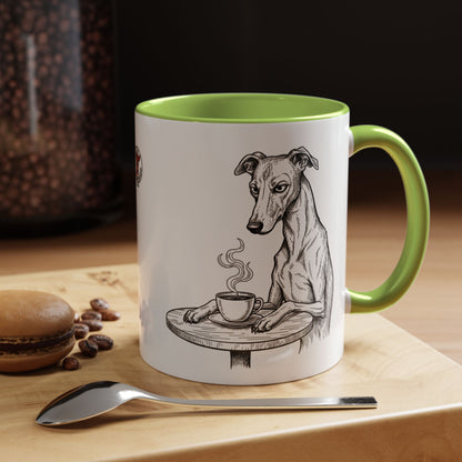 Grumpy Whippet Coffee Club — Art Print / Mug