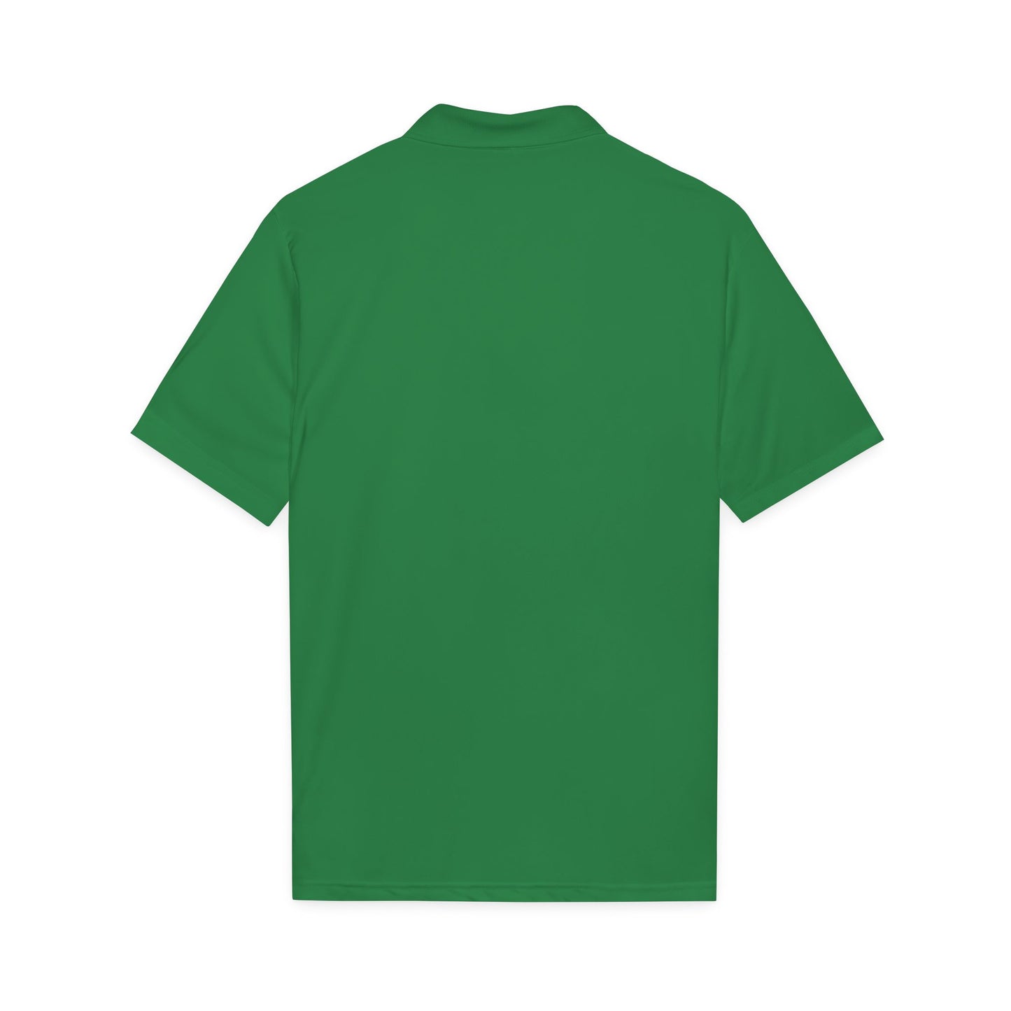 Embroidered Giraffe Polo Shirt — Lightweight White Performance Golf Polo