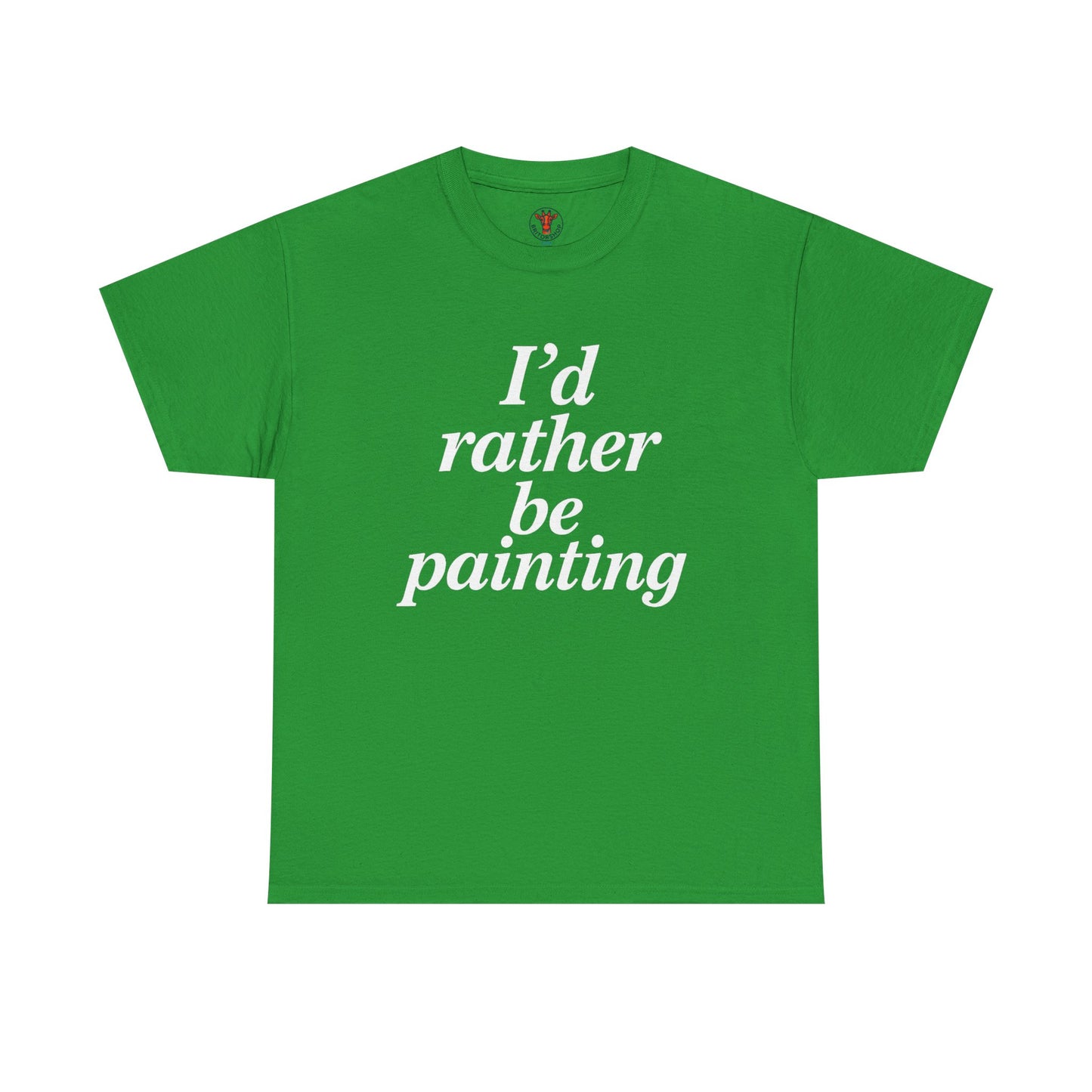 Art Lover's Unisex Heavy Cotton Tee - I'd Rather Be Painting, Gift for Artists, Creative Expression Shirt, Casual Wear, Art Enthusiast [...]