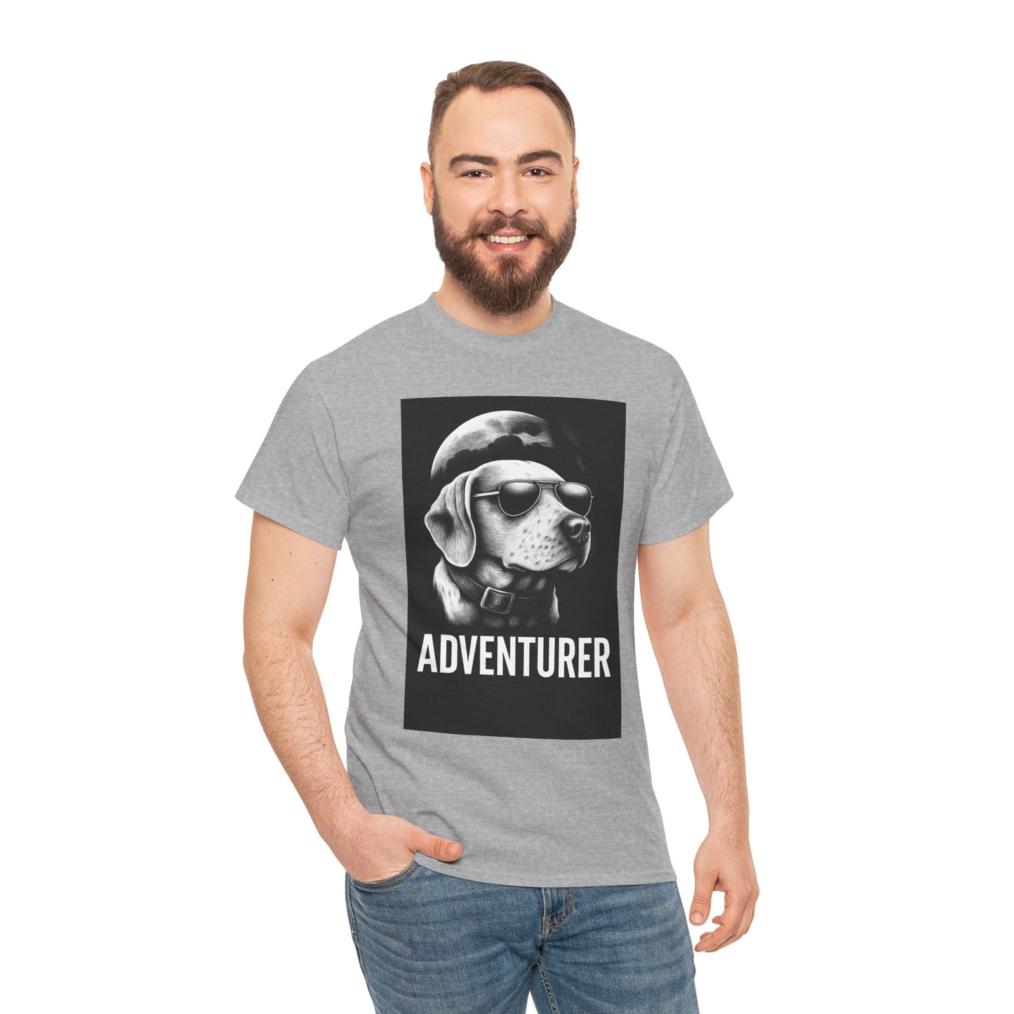 Adventure Beagle Unisex T-Shirt - Moon Night Outdoors