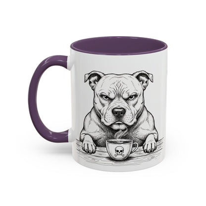 Grumpy Staffordshire Bull Terrier Coffee Club — Art Print / Mug