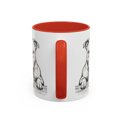 Grumpy Staffordshire Bull Terrier Coffee Club — Art Print / Mug