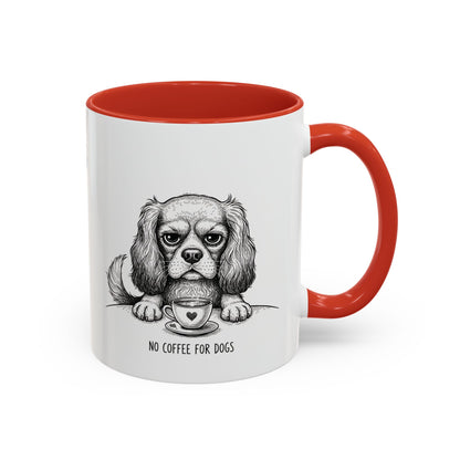 Grumpy Cavalier King Charles Spaniel Coffee Club — Art Print / Mug /