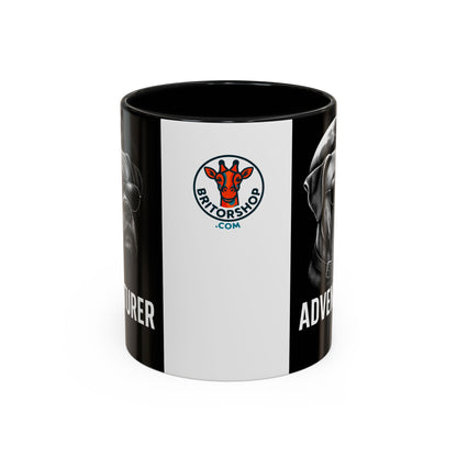 Adventure Dog Coffee Mug - Unique Pet Lover Gift, Personalized Dog Lover Mug, Funny Animal Mug, Holiday Gift for Dog Owners, Cool Cafe Mug