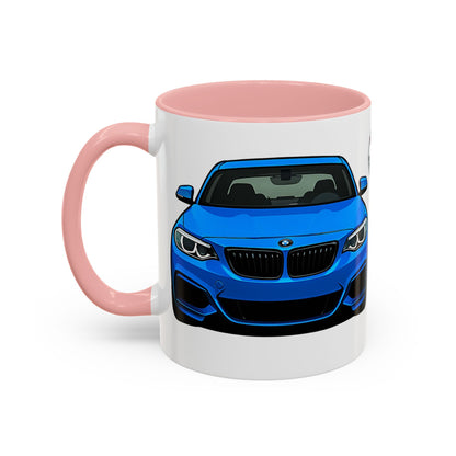 Coffee Mug - Bmw M240i F22 B58 M Performance Estoril Blue Design
