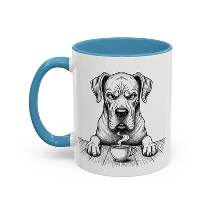 Grumpy Great Dane Coffee Club — Art Print / Mug