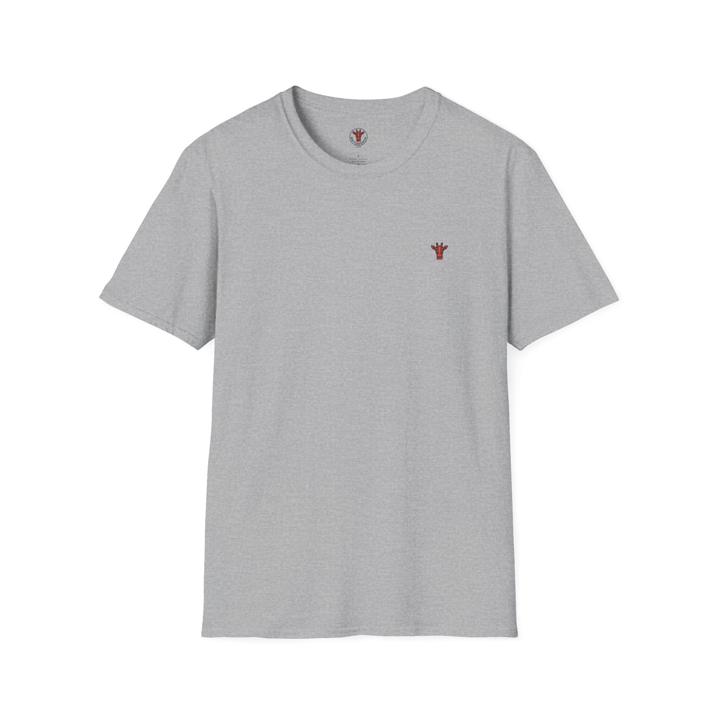 Minimal Crown Chest-Embroidered T-Shirt
