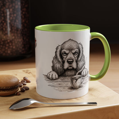 Grumpy Cocker Spaniel Coffee Club — Art Print / Mug