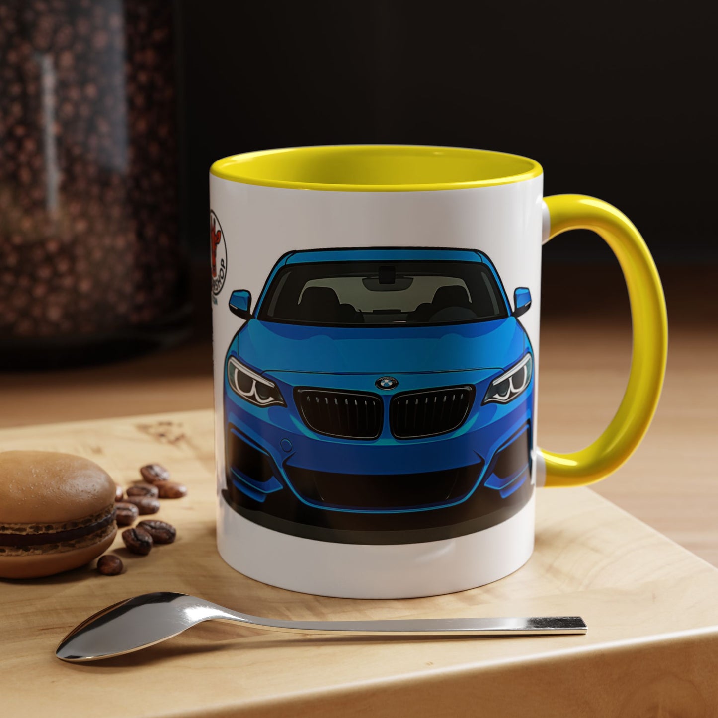 Coffee Mug - Bmw M240i F22 B58 M Performance Estoril Blue Design