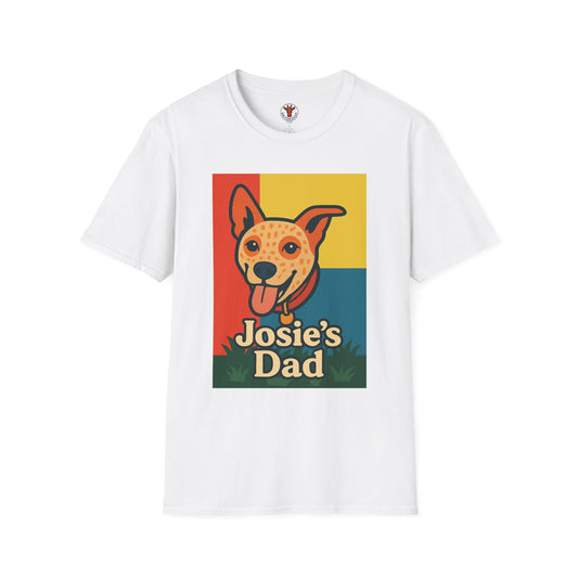 Josie’s Dad Dog Dad T-Shirt – Retro Colorblock Pet Lover Tee