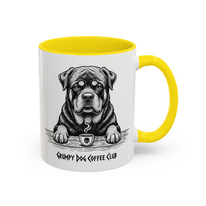  Grumpy Rottweiler Coffee Club — Art Print / Mug