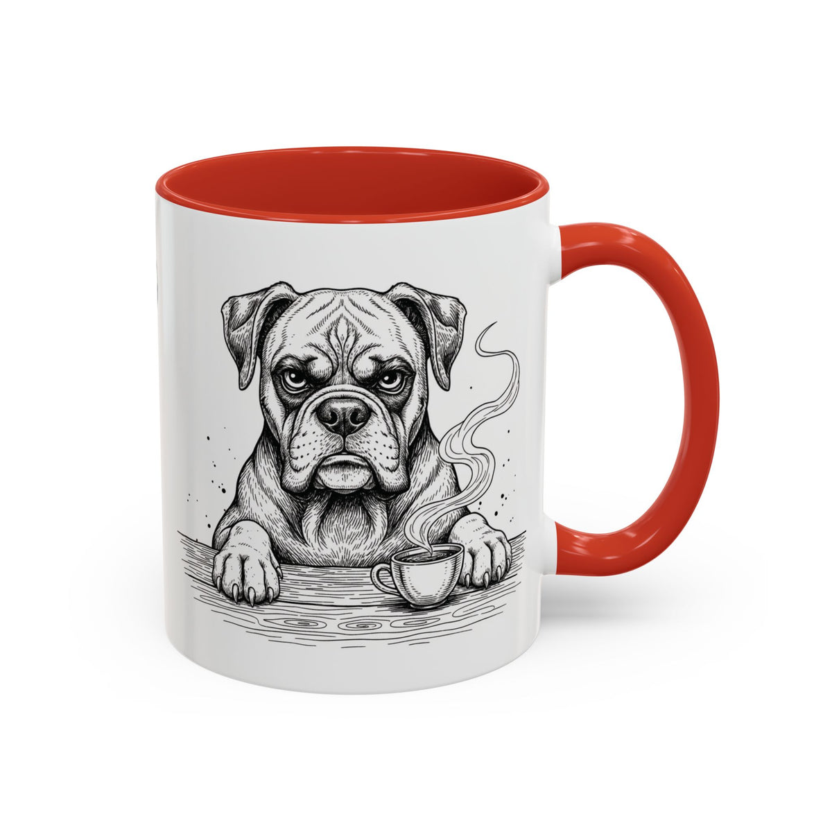 Grumpy Boxer Coffee Club — Art Print / Mug /