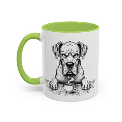 Grumpy Great Dane Coffee Club — Art Print / Mug