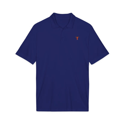 Embroidered Giraffe Polo Shirt — Lightweight White Performance Golf Polo